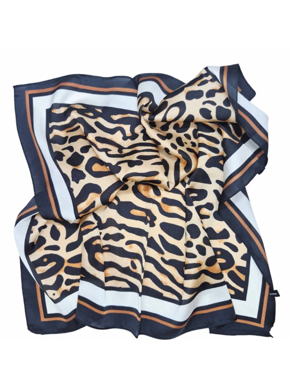 ✨Elegant Bandana Square Scarf Silky Satin Animal Print Leopard Fashion Accessory - Picture 4 of 6